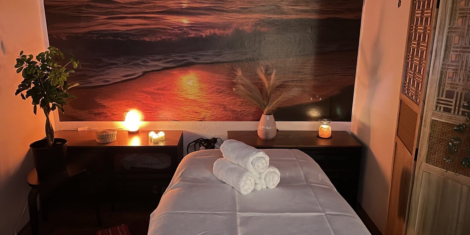 Masážní lůžko v masérně Masáže a relax Ostrava